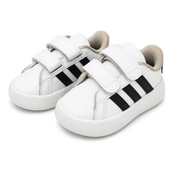 adidas Other - ADIDAS Grand Court 3.0 Bubble Comfy Sneaker Toddler Sz 6.5 White Black Stripes